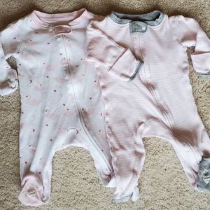 Two for $10 - Burt's Bees baby footed sleep and play onesie